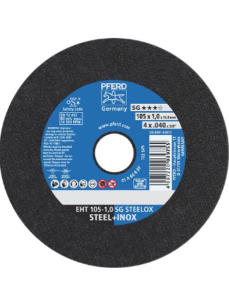 CUT-OFF WHEEL ULTRA-THIN (4) 105MM X 1.0MM PREMIUM -  INOX STAINLESS STEEL BOX OF 25