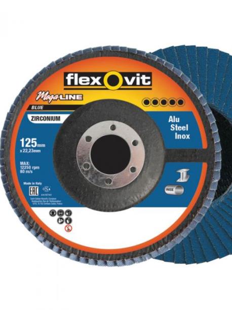 120 GRIT FLAP DISC - FLEXOVIT