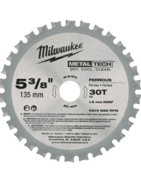 5-3/8 (135MM) 30 TEETH FERROUS METAL CIRCULAR SAW BLADE