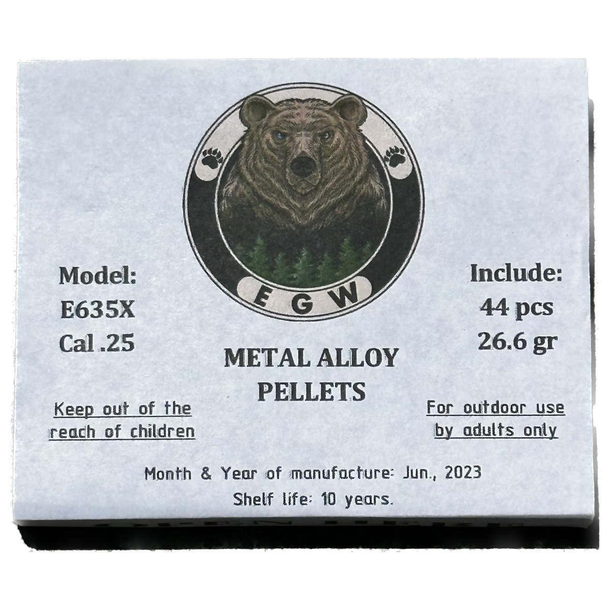 EGW. .25 Caliber Exploding Pellets- Hollow Point