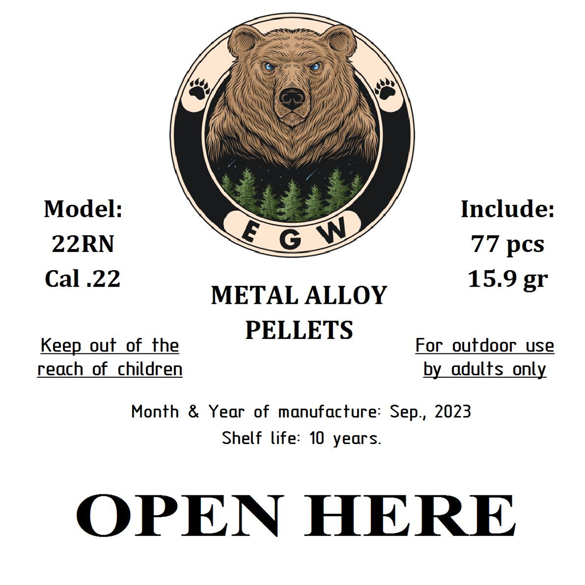 Edgun West .22 Exploding Pellets (15.9 gr)