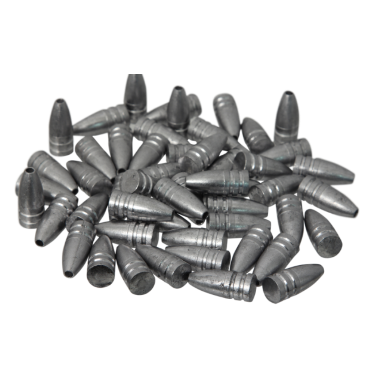 Assorted .45 caliber High Arc Hunter hollow point airgun slugs – overview of all weights.