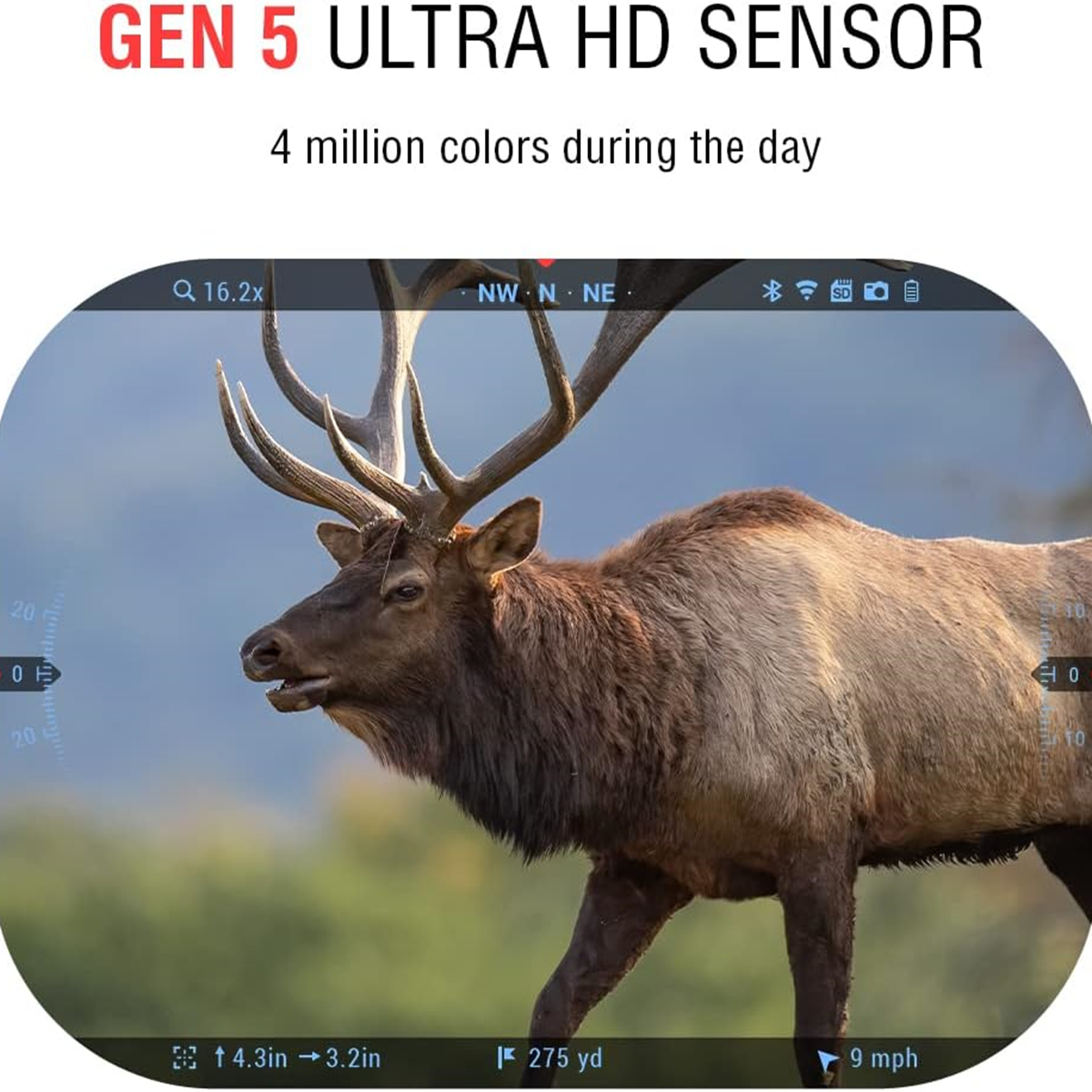 ATN X-Sight 5 LRF Smart Day/Night Hunting Scope w/Ballistics Calc