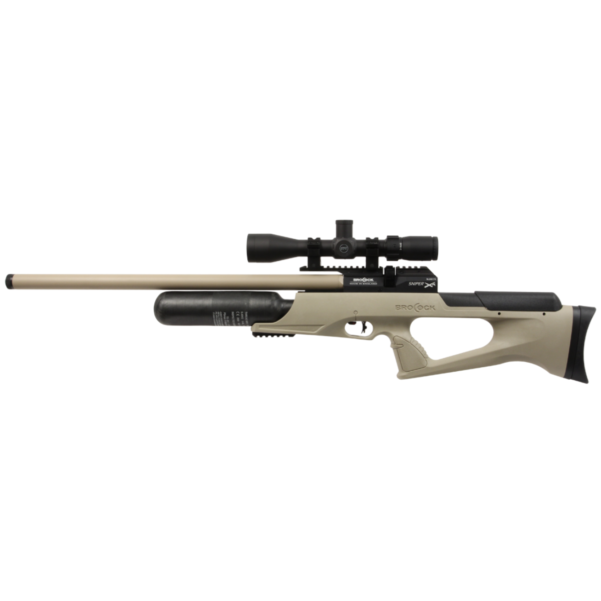 BRK Sonoran .30 caliber PCP air rifle with 480cc carbon fiber bottle and sidelever action