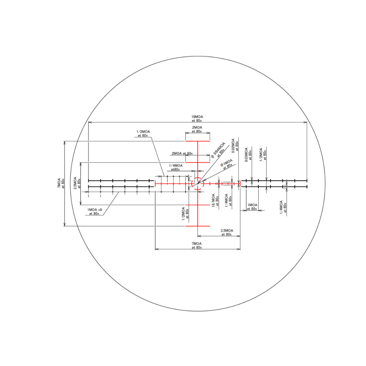 March-X 8-80x56mm Majesta High Master Wide Angle