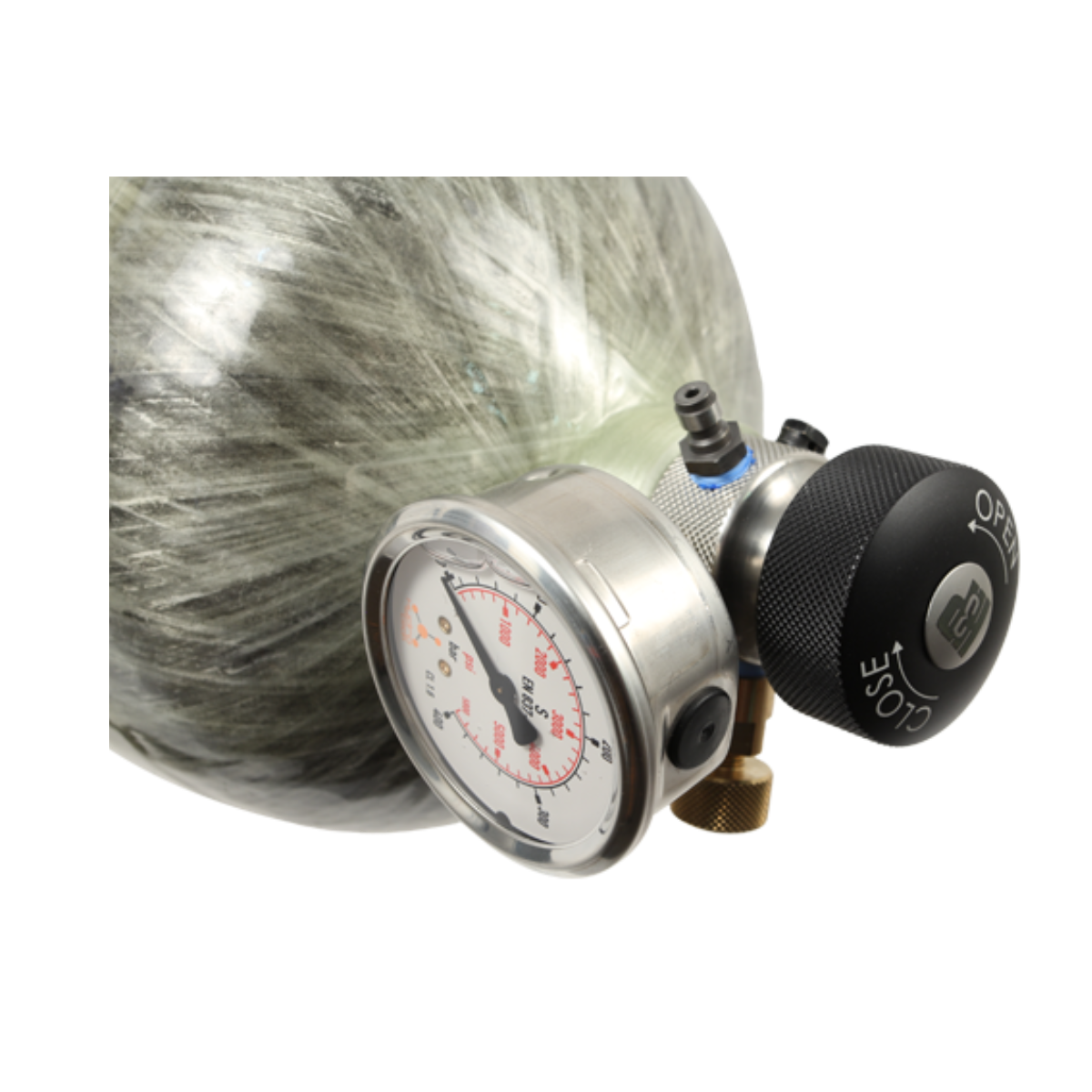 Omega 100 cu. ft. 4500psi Tank HP3 Valve