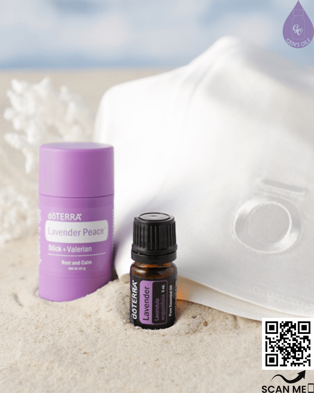 Summer Nights Gift Set. Lavender Pease + Valerian sticl. Lavender essential oil & a silk pillowcase.