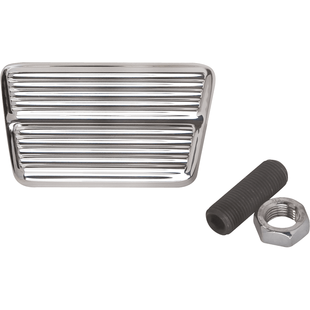 Gearhead Billet Padded Brake & Clutch Pedal Pads – Hot Rod Street Rod – Ford Chevy