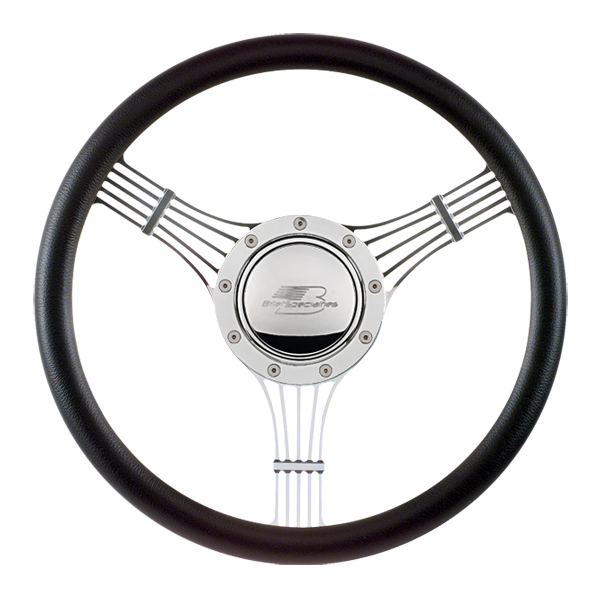 Billet Aluminum Horn Button For Steering Wheel | Banjo Style | High-Polish Finish | Universal Fit