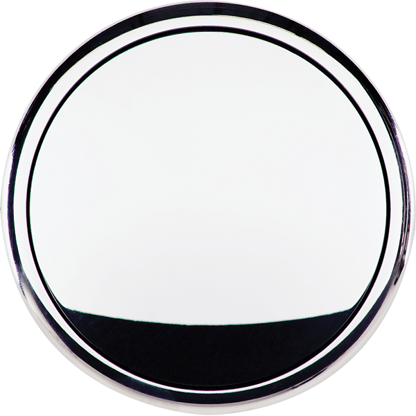 Horn Button - Plain Polished (Standard) 2-Contact Ford Only