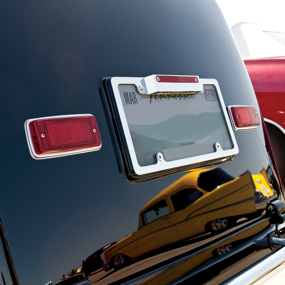 Recessed License Plate Frame - Lighted with 3rd Brake