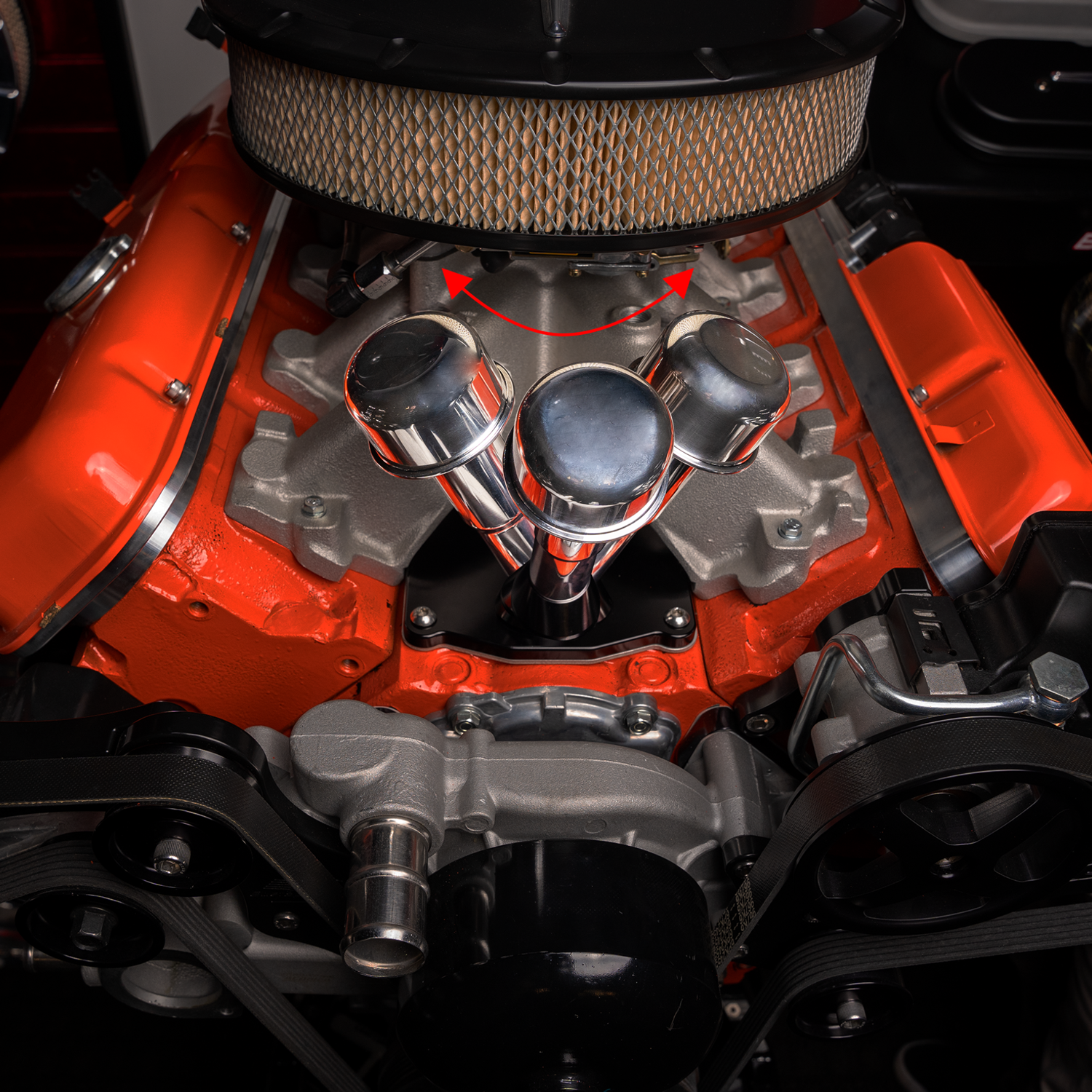 Gen 4 LS Valley Cover With Breather Tube