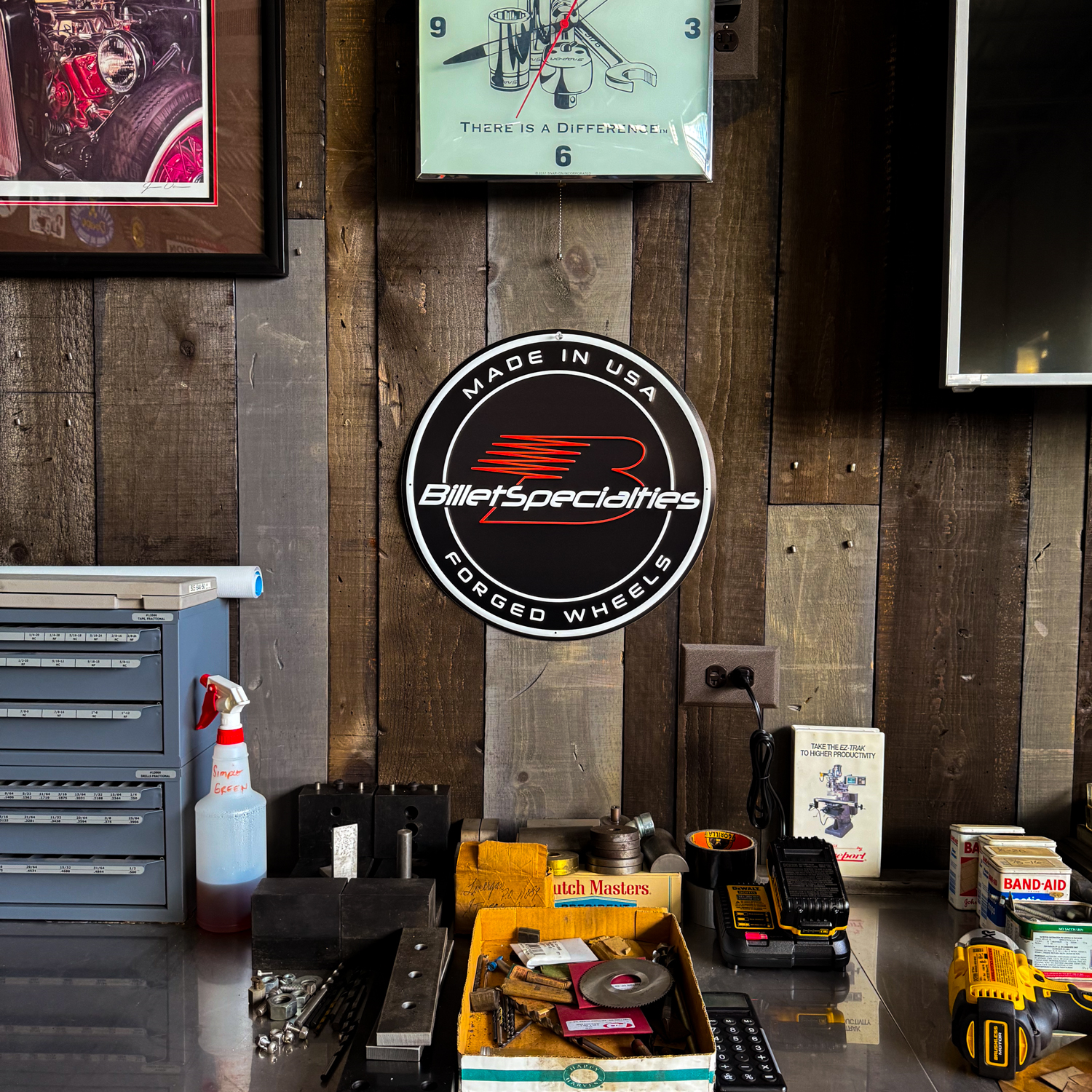 BILLET SPECIALTIES FORGED WHEELS METAL SIGN - **LIMITED EDITION**