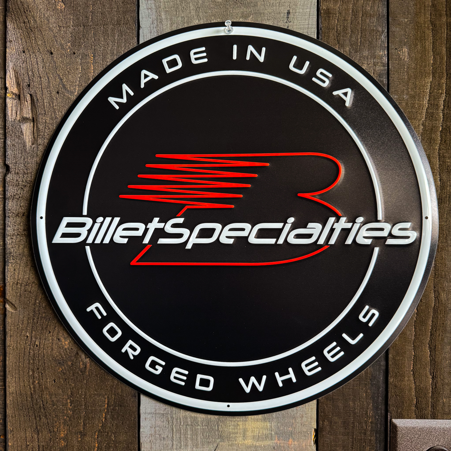 BILLET SPECIALTIES FORGED WHEELS METAL SIGN - **LIMITED EDITION**
