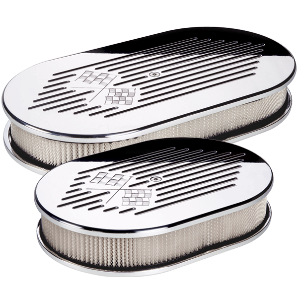 Air Cleaner – Oval Cross Flags