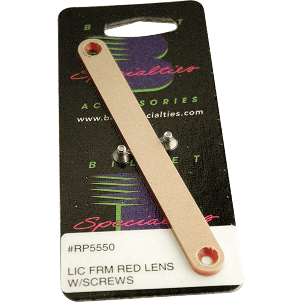 Replacement  License Plate Frame Red Lens with Screws