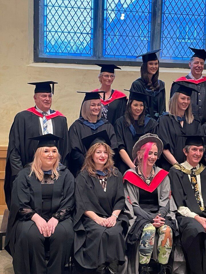 “Deanna Thomas graduating with her BSc (Hons) in Acupuncture from London South Bank University and the Northern College of Acupuncture.”