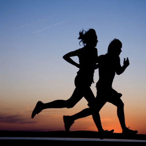 Active person running outdoors after sports massage Middlesbrough treatment