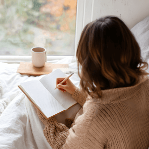 “Journaling for emotional clarity and mindfulness as part of a New Year energy reset session.”