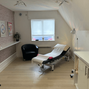 Cupping therapy treatment room at Deanna Thomas Acupuncture & Wellbeing, Middlesbrough, supporting relaxation and natural healing