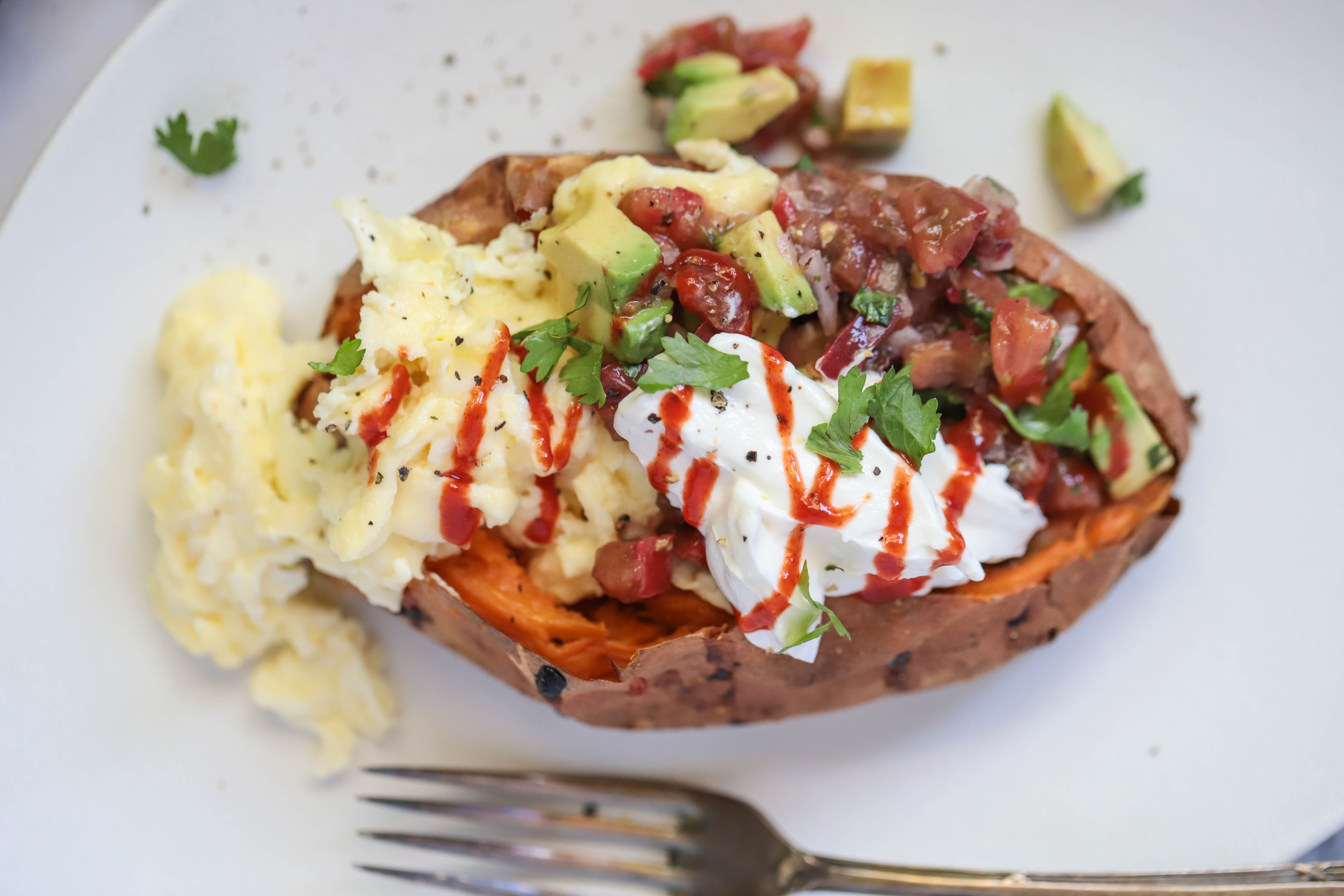 Loaded Breakfast Sweet Potato