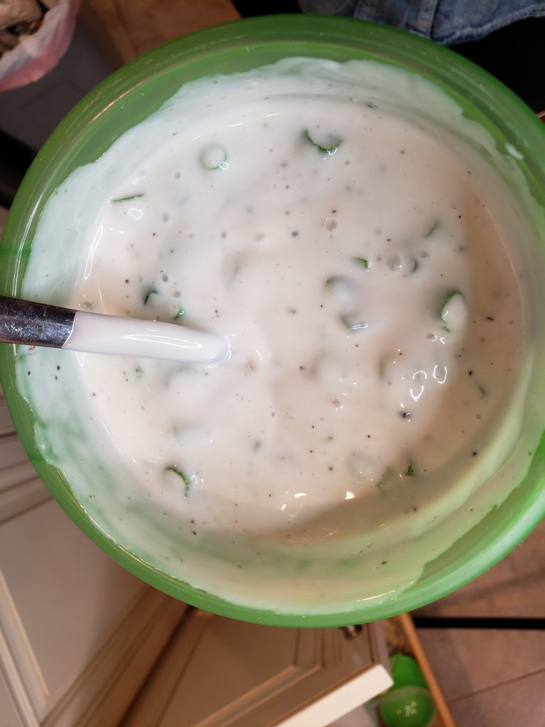 cauliflower based recipe yogurt