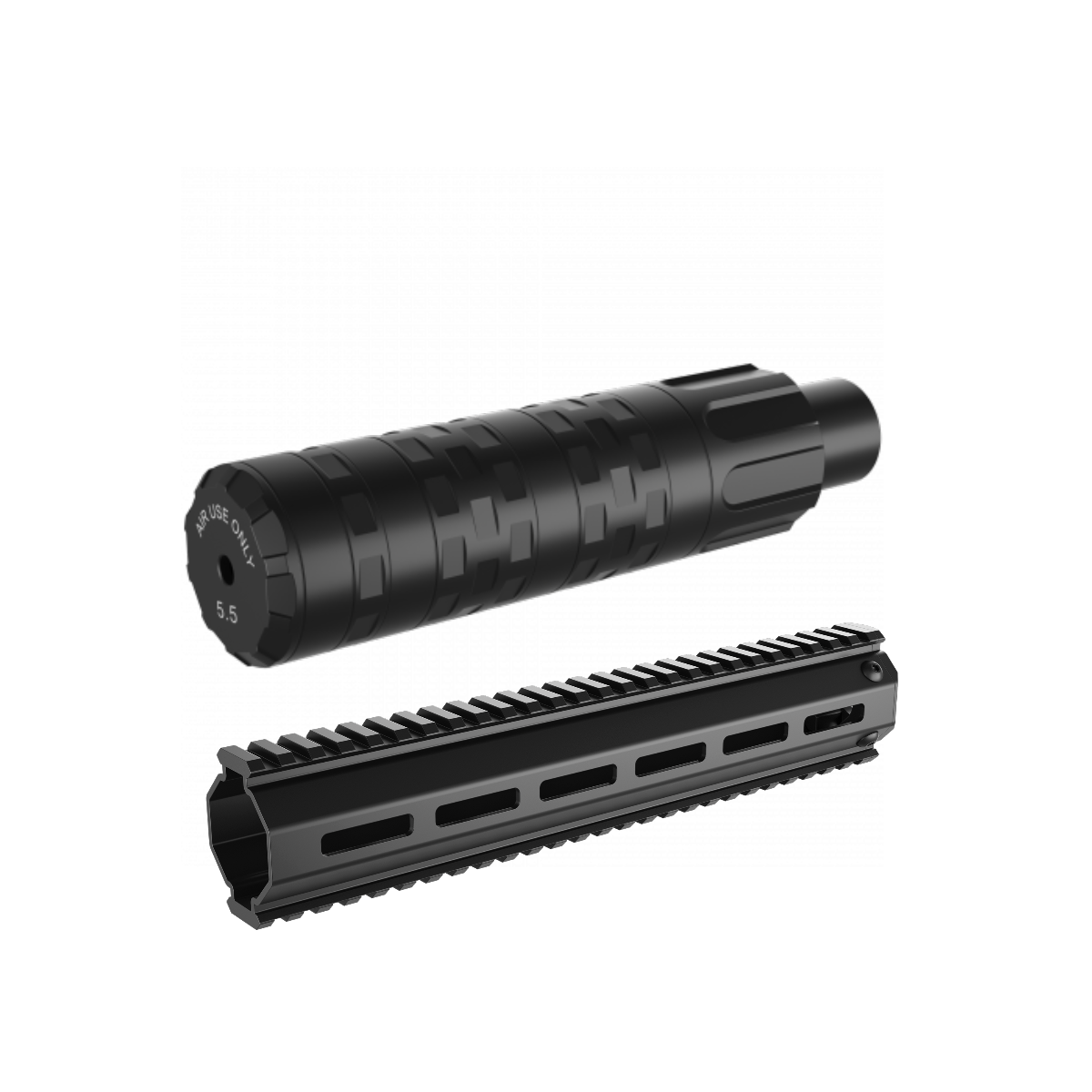 Behemoth TRI-LUG Silencer Picatinny Rail - EDgun Leshiy 2