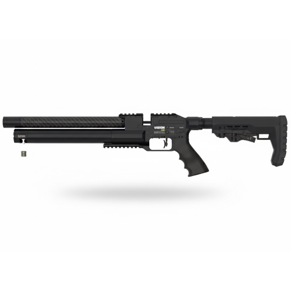 eft side view of the compact 300mm Epic Vision Classic showing side-lever and regulator.