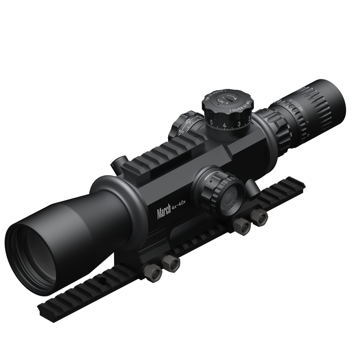 March GENESIS 4x-40x52mm 1/4 MOA