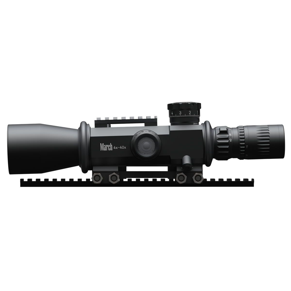 March GENESIS 4x-40x52mm 1/4 MOA