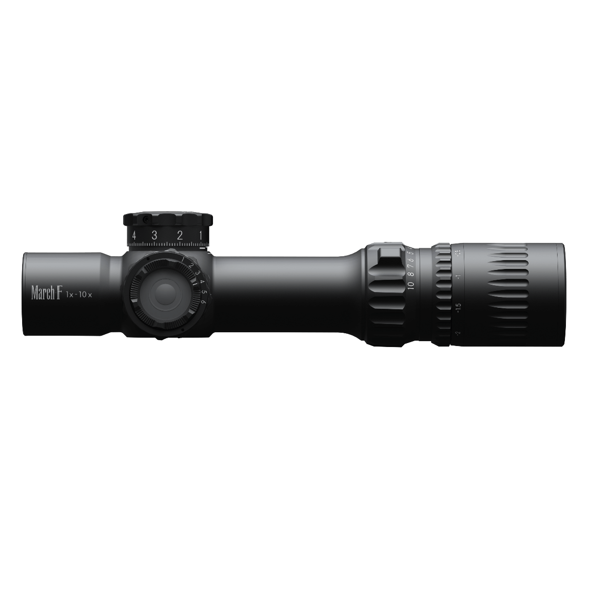March Shorty 1-10x24mm - Tactical Turret (Dual Reticle)