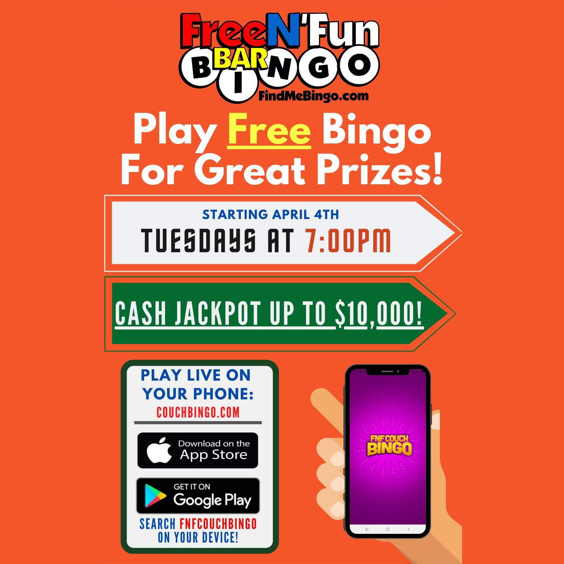 Tuesday Bingo On Sep 12 2023